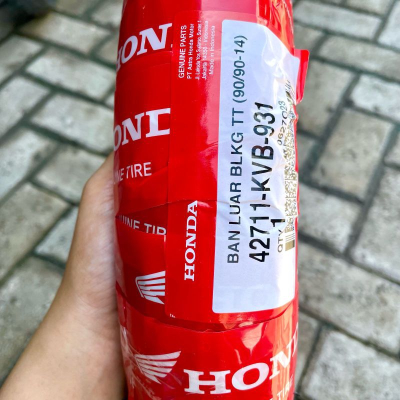 BAN LUAR BELAKANG VARIO BEAT 9090 RING 14 HONDA AHM KVB ORIGINAL NON TUBLESS