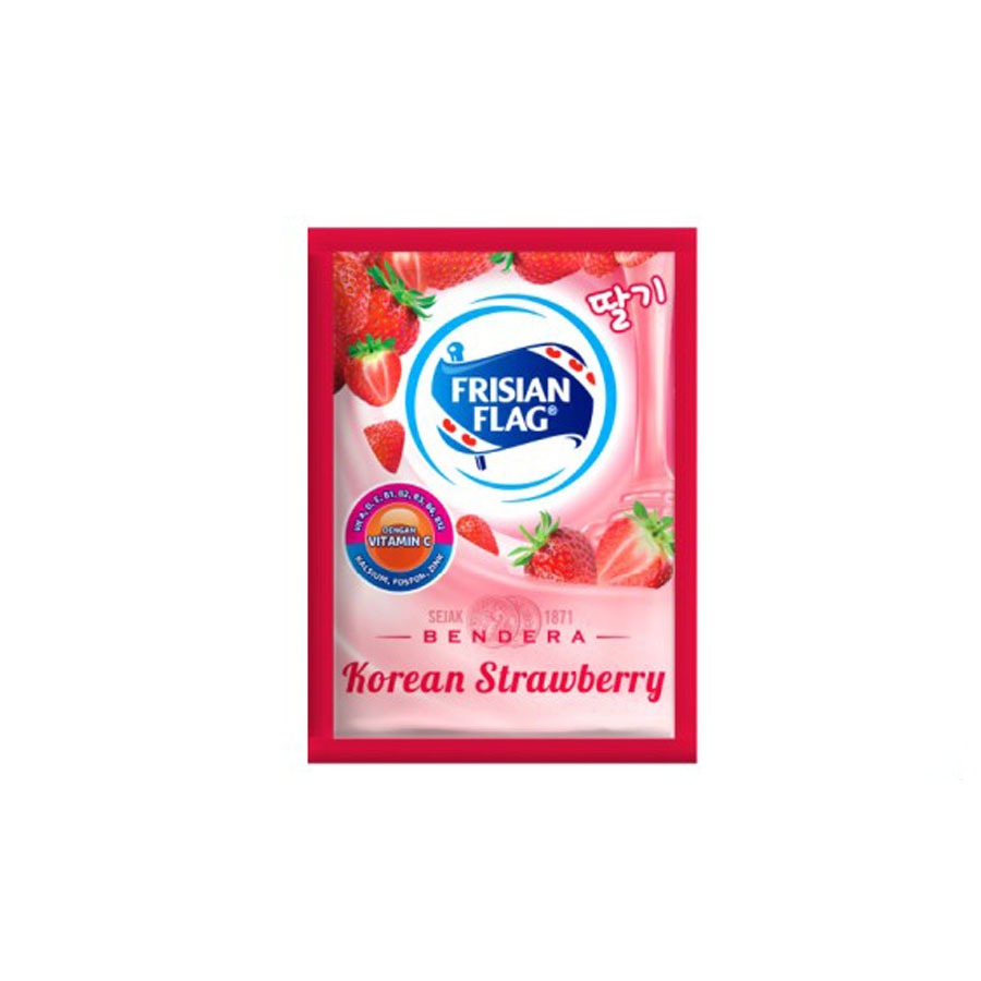 

Frisian Flag Bendera Kental Manis Korean Strawberry Sachet 38g [6 pcs]