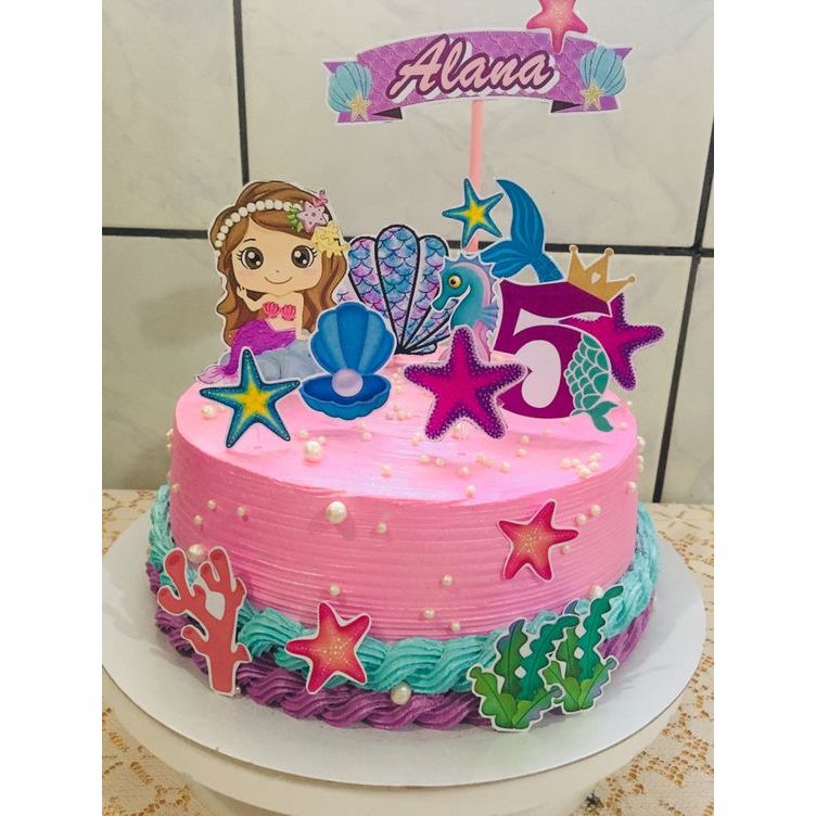 Topper Cake Mermaid