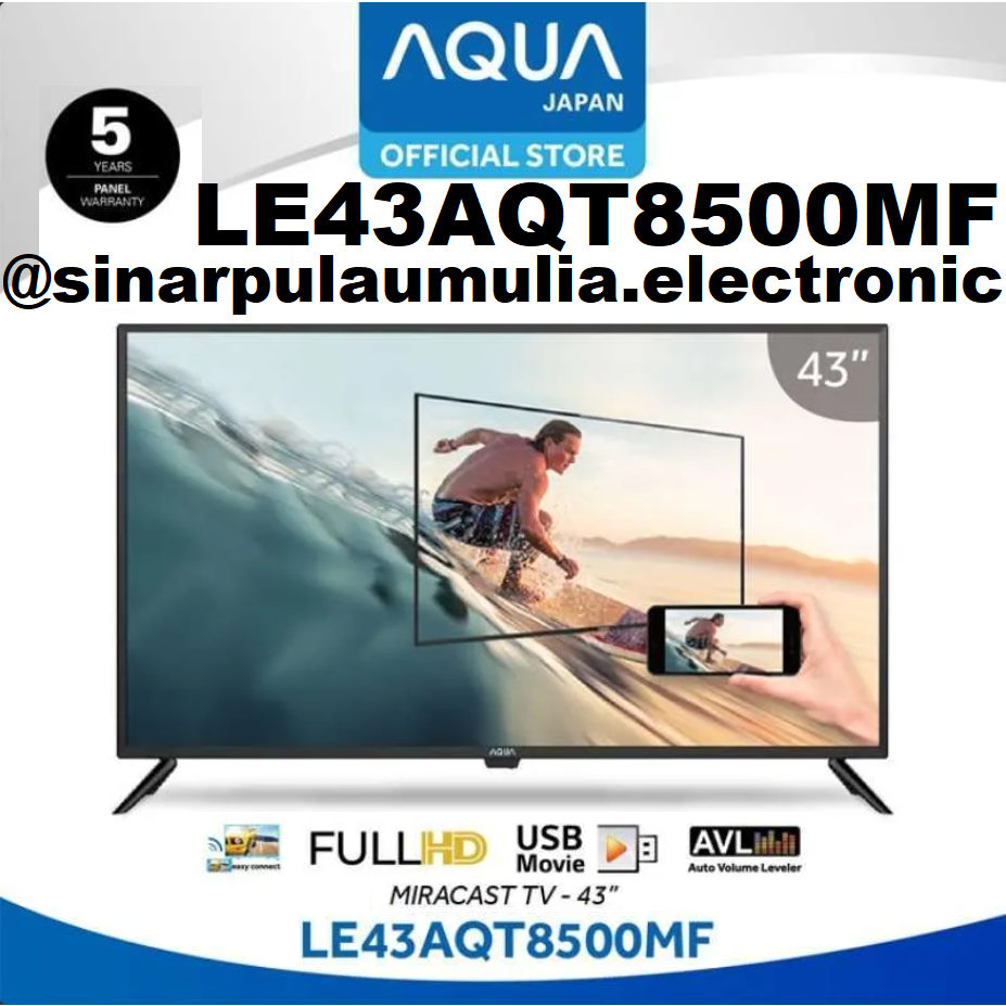 Aqua LED TV 43 Inch Digital Full HD - LE43AQT8500MF / LE 43 AQT 8500 MF / LE43AQT8500 MF LE 43AQT 85