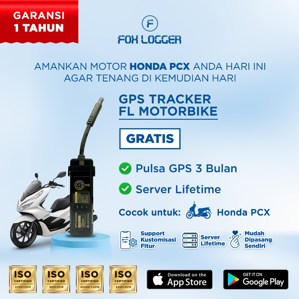 Fox Logger Motorbike Gps Tracker motor Pcx 160 PCX 155 PCX 150