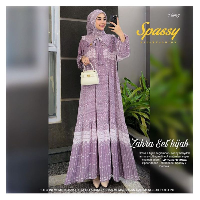 ZAHRA DRESS RAYA DRESS MUSLIMAH DRESS SET