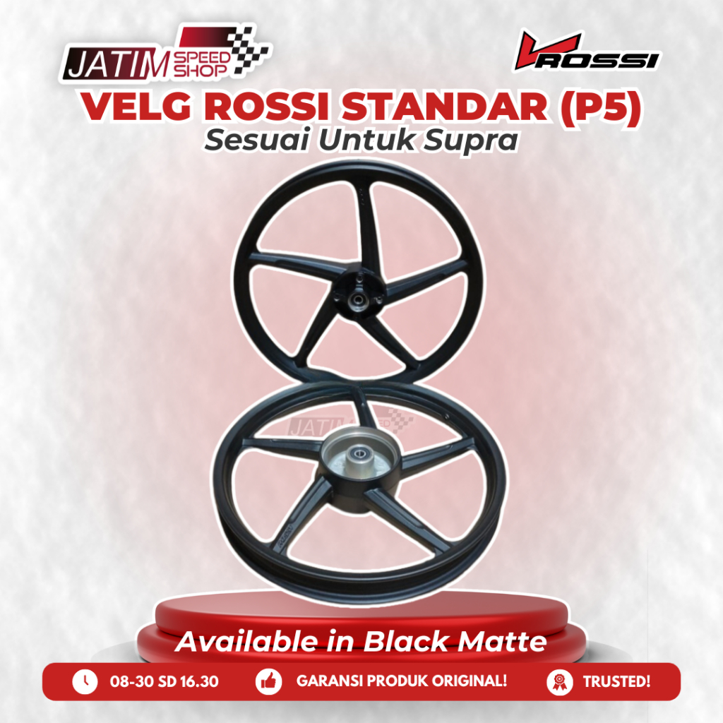 V-Rossi Vrossi Velg Standar STD Palang 5 P5 Batang 5 Untuk Supra Tipe Zigen Macho Hawk Vulture Torna