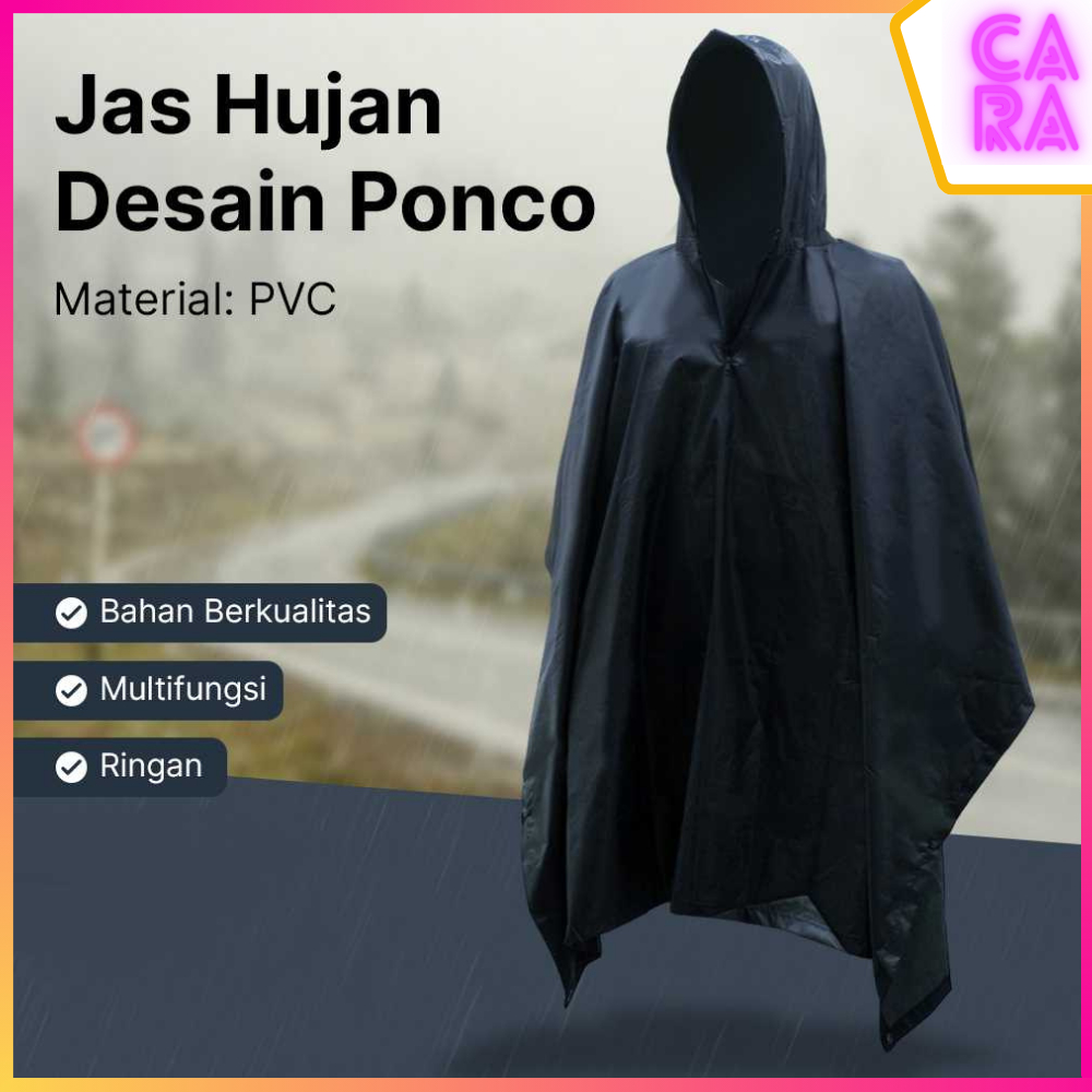Jas Hujan Ponco PVC Raincoat