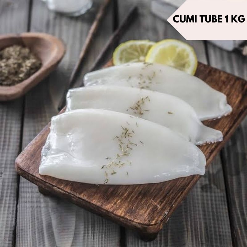 

Cumi Kupas Bersih / Cumi Kupas Tube Frozen 1kg