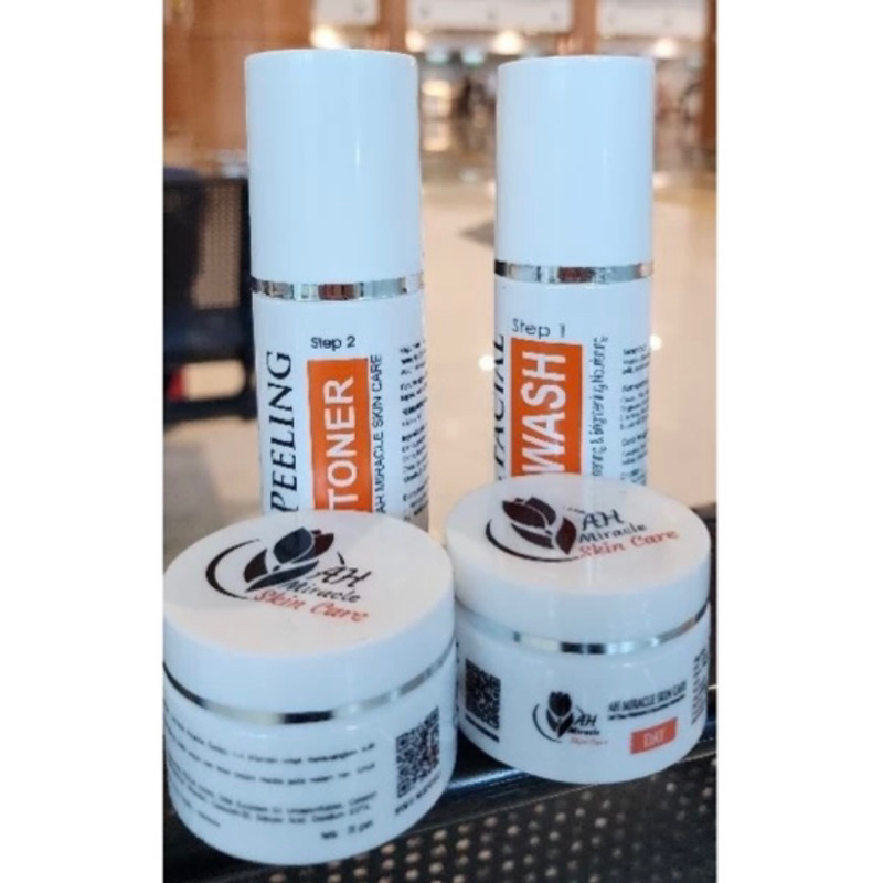 PAKET GROSIR peeling toner facial wash cream siang malam sabun cuci muka day cream night cream AH MI
