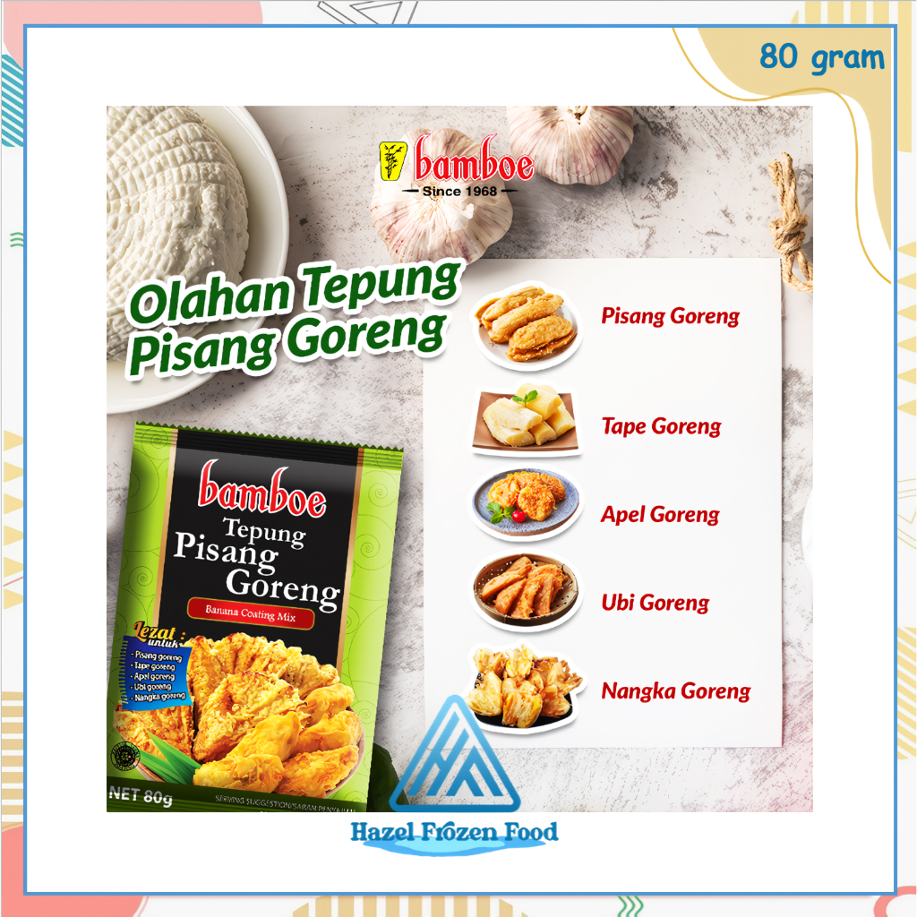 

Bamboe Tepung Pisang Goreng 80 g Karawang