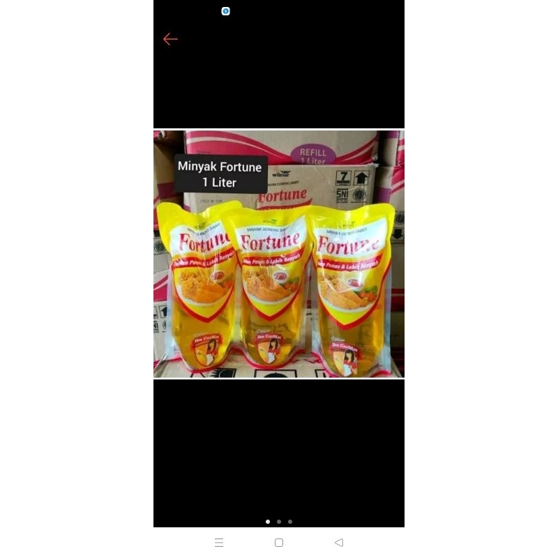 

minyak Fortune 1liter kartonan