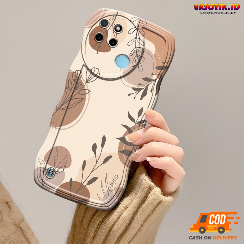 Case Realme C21Y Gelombang - Casing Realme C21Y  - Silikon Realme C21Y  - Softcase Realme C21Y  - Ke
