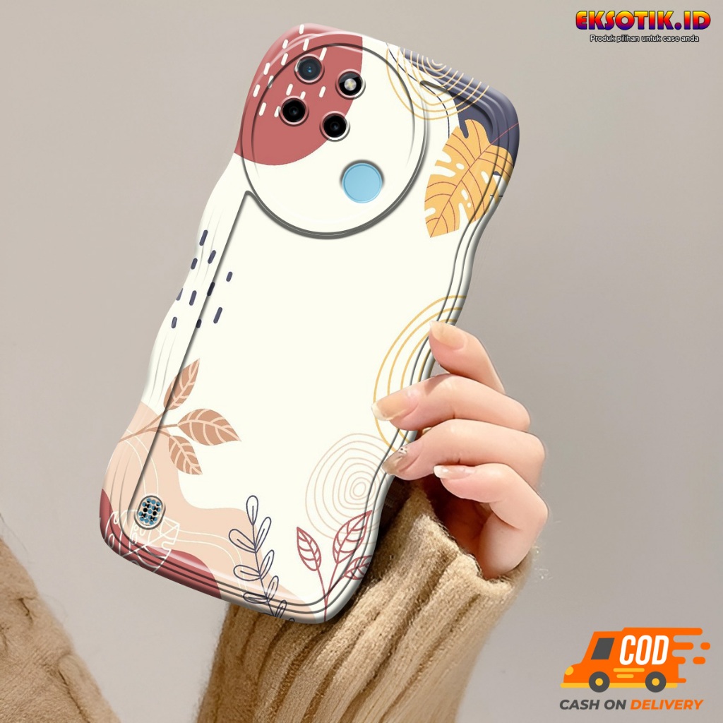 Case Realme C21Y Gelombang - Casing Realme C21Y  - Silikon Realme C21Y  - Softcase Realme C21Y  - Ke
