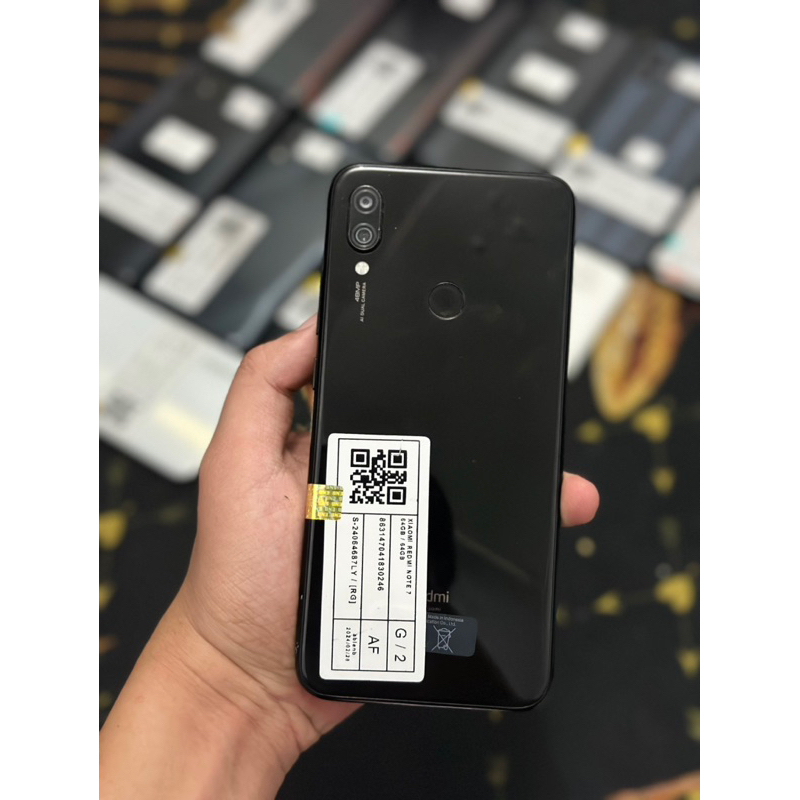 Handpone Hp Xiomi Note 7 4/128 4/64 3/32 Second original Seken Bekas Murah bergaransi