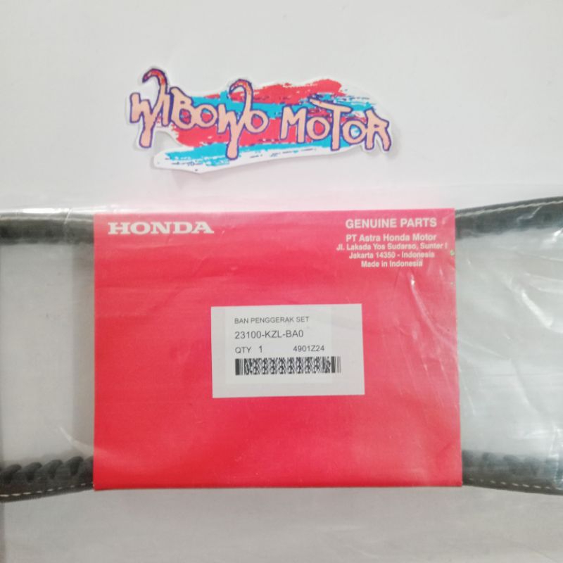 VANBEL V BELT BEAT FI KZL SET ROLLER AHM HONDA ORIGINAL