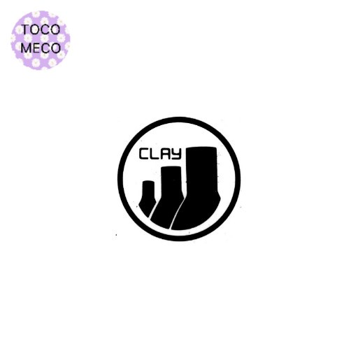 

sticker CLAY Records logo stiker discharge dbeat