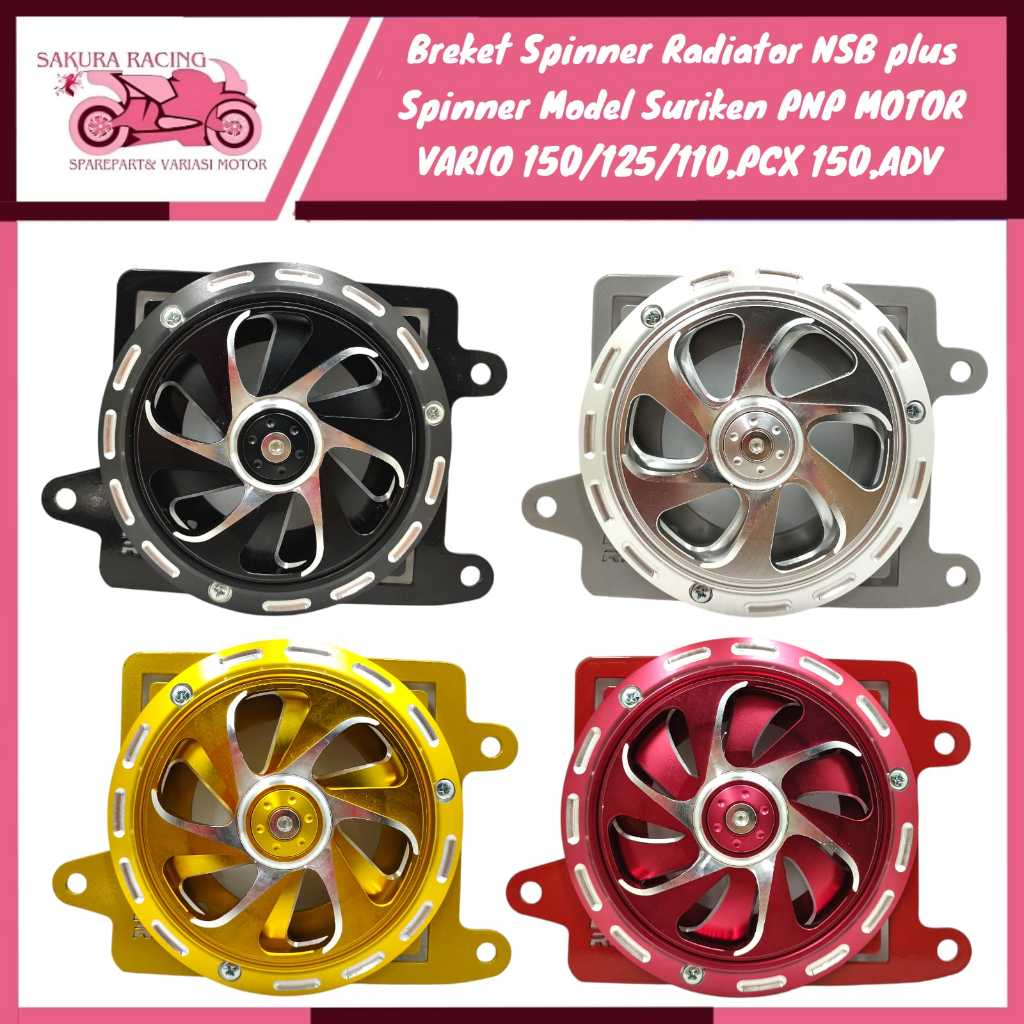 Cover Radiator Set Spinner Full CNC PNP Motor Vario 150 Vario PCX Adv