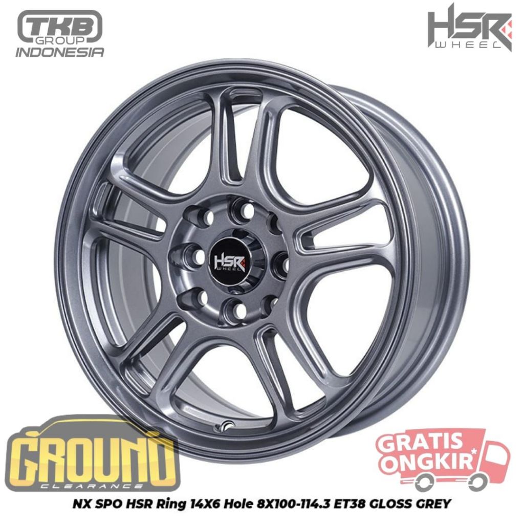 VELG MOBIL MURAH R14 TYPE NX SPO R14 - VELG MOBIL AGYA CALYA AVANZA R14 GREY