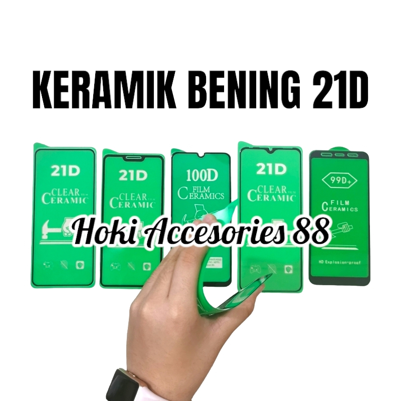 ANTI GORES REDMI NOTE 13 5G / REDMI NOTE 13 4G - ANTI GORES KERAMIK BENING 21D  TRANSPARAN