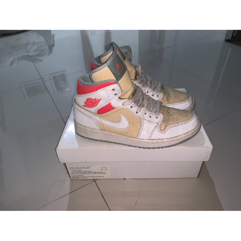 air jordan 1 mid sezame original