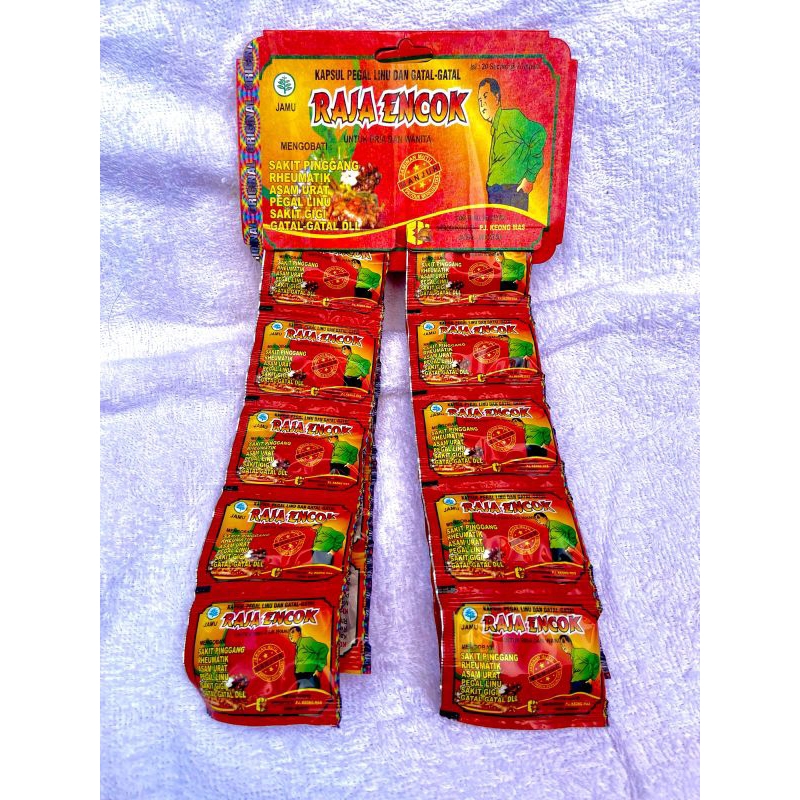 RAJA ENCOK kapsul pegal linu & gatal-gatal
