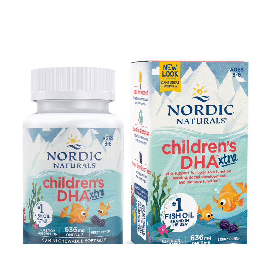 NORDIC NATURALS Children's DHA Xtra Mini 90 Soft Gels
