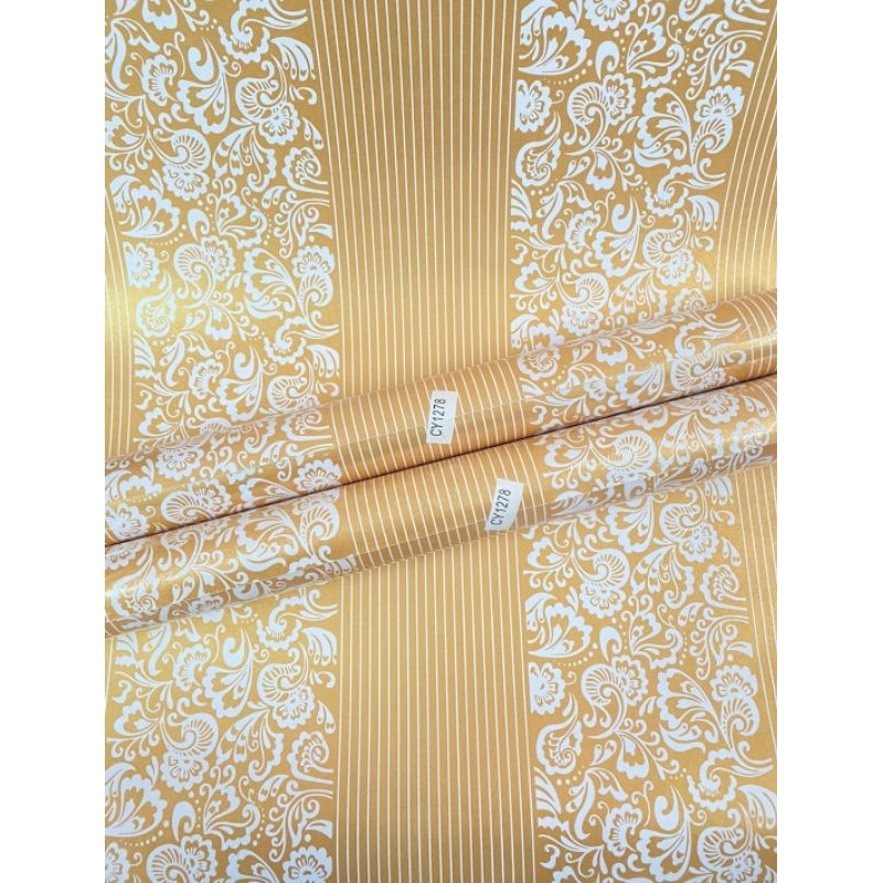 Wallpaper Stiker Dinding ukuran 45cmx10m motif Salur Batik gh282-2 / cy1278 Karakter Embos gh282 /gh