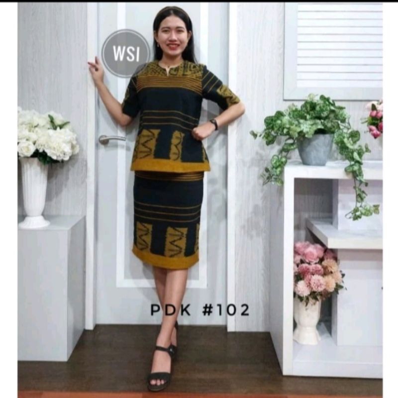 BAJU TENUN WANITA,STELAN WANITA TENUN,BAJU MODREN WANITA