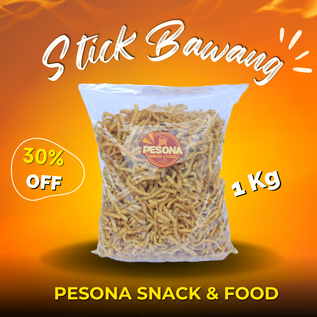 

PESONA Ladrang Stik Bawang Renyah By Pesona Snack - 1Kg