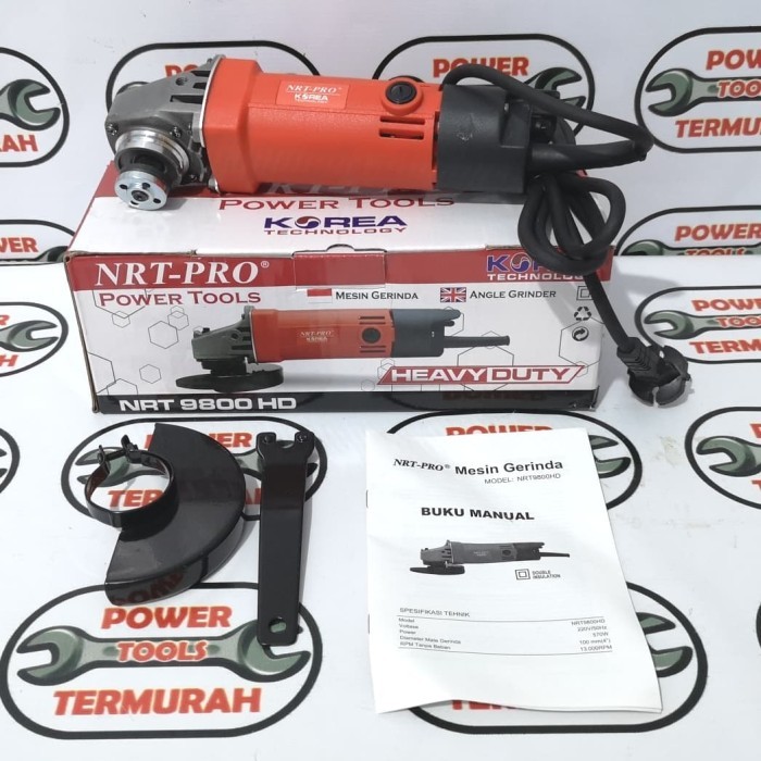 

Gerinda 4" NRT PRO 9800 HD HEAVY DUTY Kualitas Makita 9500 Murah