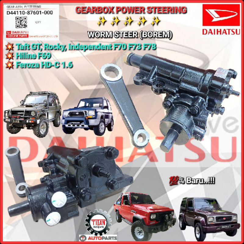 GEAR BOX STEER WORM BOREM STIR POWER STEERING DAIHATSU F70 TAFT GT ROCKY HILINE FEROZA ASLI TITAN