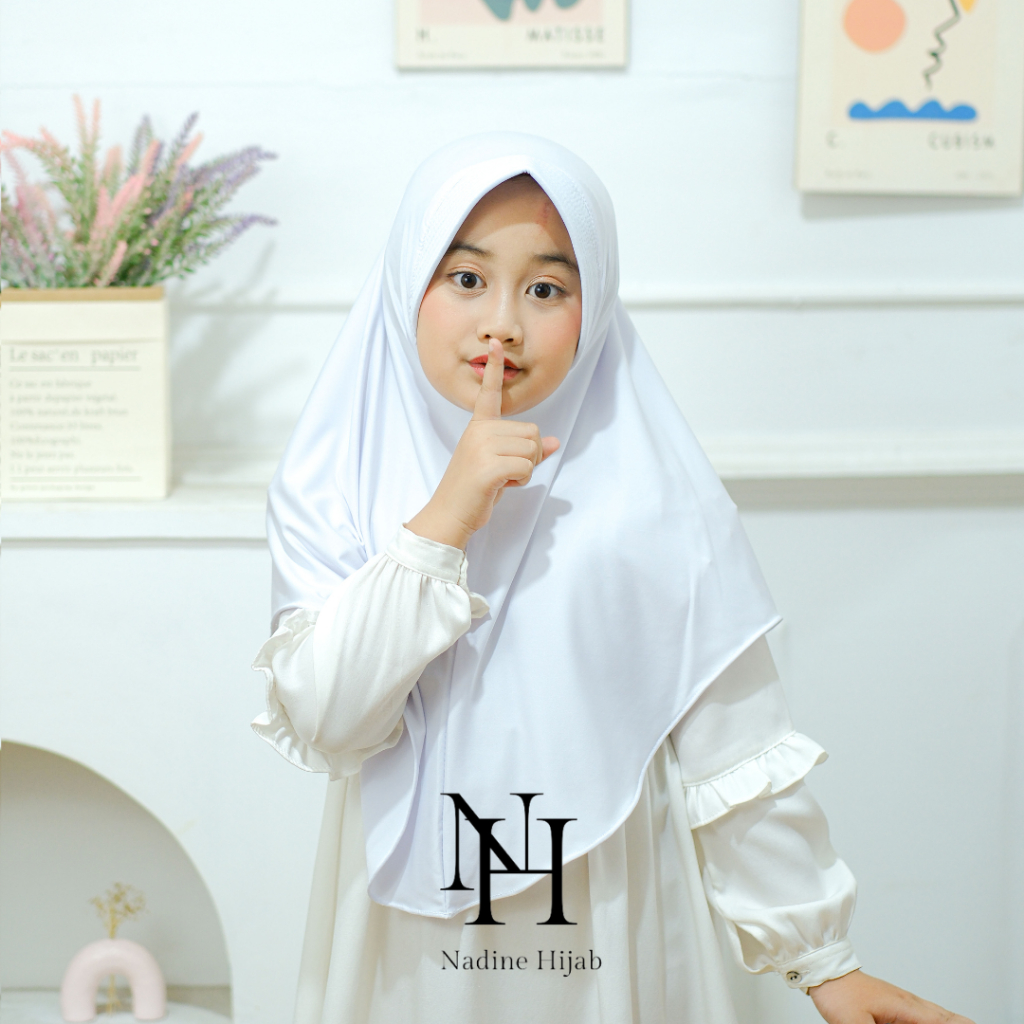 Jilbab Insatn Anak Sekolah SD Spandex Jersey Premium I Jilbab Instan Anak Remaja