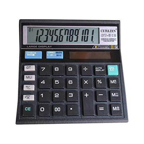 

Kalkulator Citizen Ukuran Sedang 13x13cm 12 Digit Hitam Check Correct
