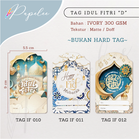 

TAG IDUL FITRI 'D' 5,5 CM X 9 CM TEBAL 300 GSM