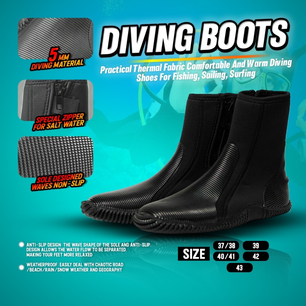 SEPATU BOOTIES SELAM DIVING NEOPRENE