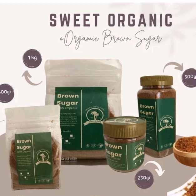 

Sweet ORganic Brown Sugar Bubuk Gula Semut Organik Tanpa Pengawet dan Tanpa Campuran Toples 250gr