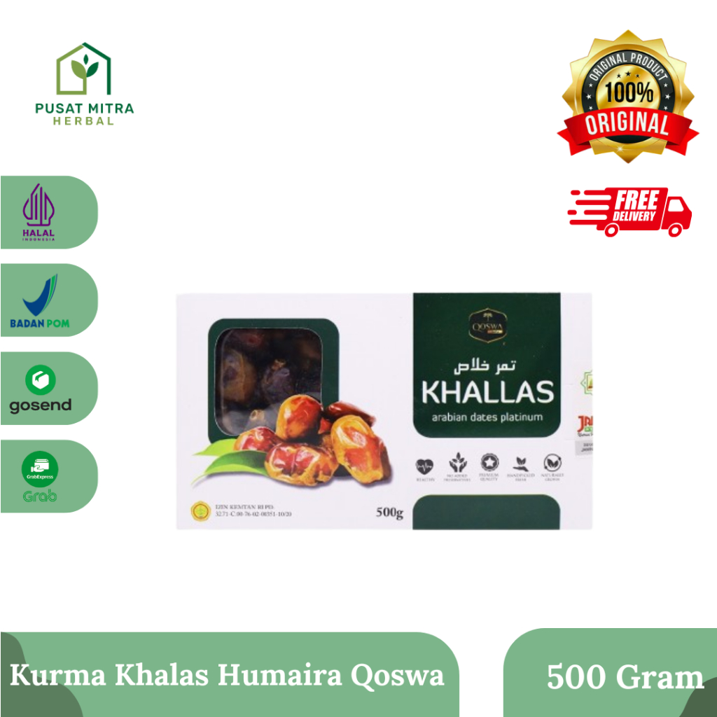 

Kurma Khalas Humaira Qoswa - 500 Gram