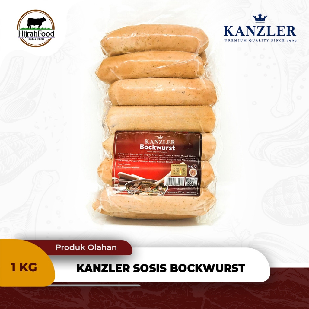 

Kanzler Bockwurst Sosis Sapi 1000 gram Extra Meaty Crispy Bite