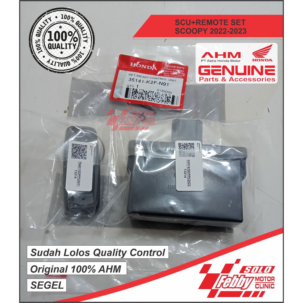 SCU DAN REMOTE SET SCOOPY 2022-2023 ORIGINAL AHM 35141-K2F-N91