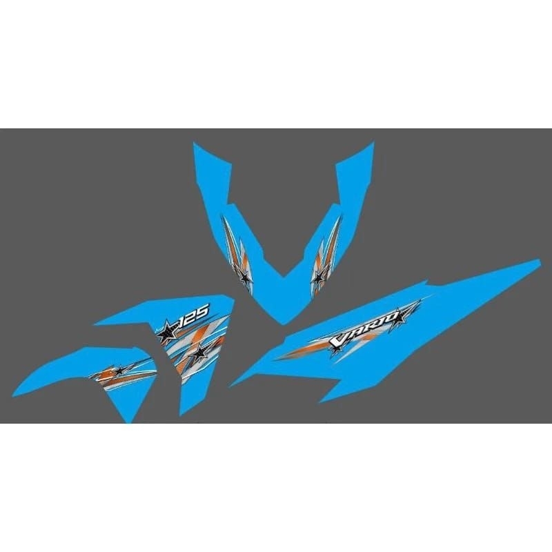 striping transfaran vario led old 125/150 bintang simple