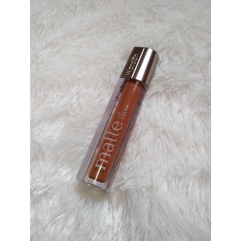 preloved wardah matte lip cream 21 creampuccino
