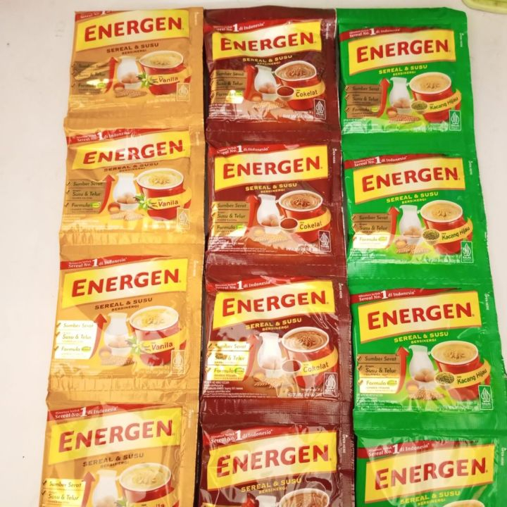 

Energen Susu Sereal Aneka Rasa 10 Sachet @35gr Exp Sep 2025