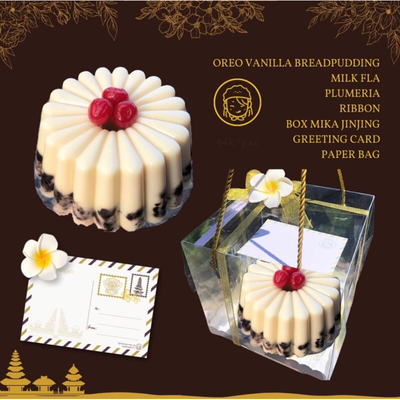 

[Hampers] Pudding Bread Cookies and Cream Premium Hari Raya Hindu Bali Gift Hantaran Idul Fitri Menu HOMEMADE HOMEMADE Puding Cake Vla Fla Julians Kitchen