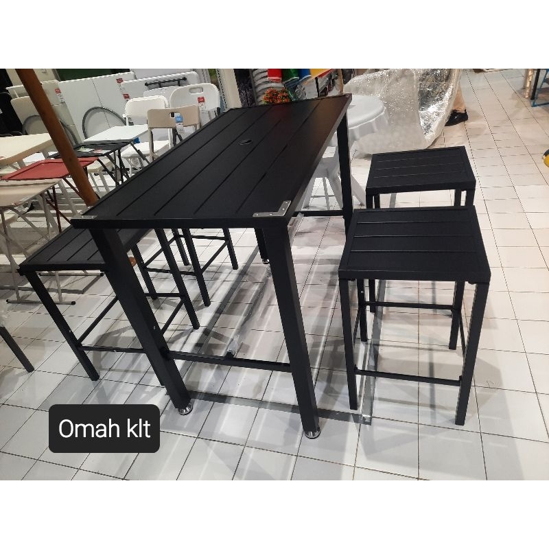 meja kursi set besi taman cafe outdoor indoor soleil