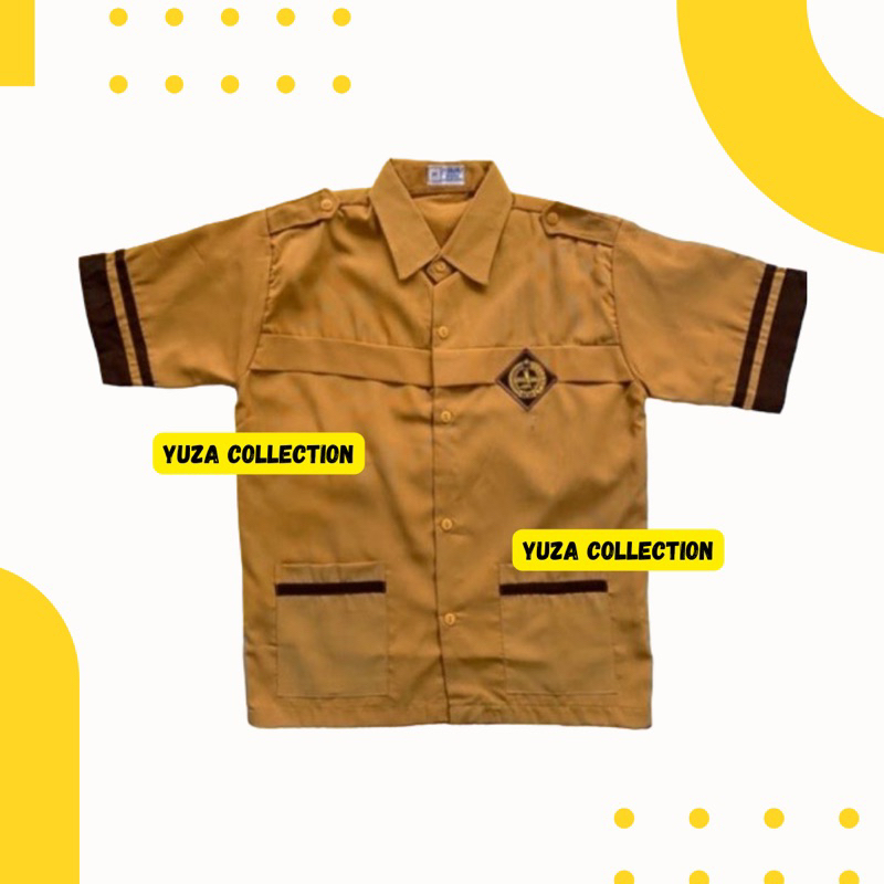 SERAGAM SEKOLAH PRAMUKA SIAGA SD LENGAN PENDEK . BAJU PRAMUKA SIAGA SD SERAGAM  PRAMUKA SIAGA  BAJU 