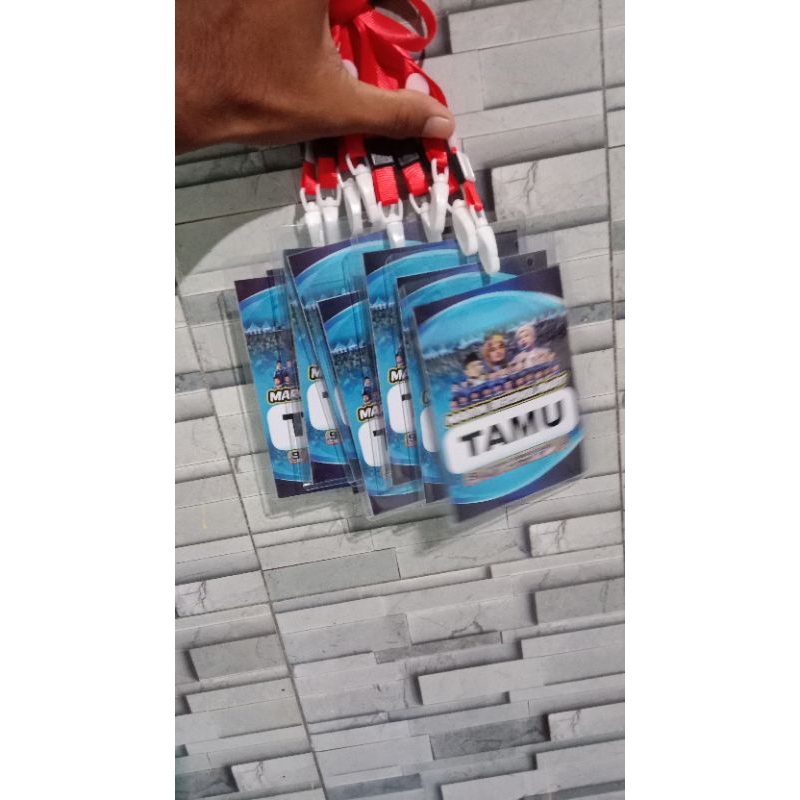 NAMETAG B2 / A2 , ID CARD, COCARD UKURAN B4  MIKA TEBAL - PAKET KOMPLIT - GRATIS DESAIN