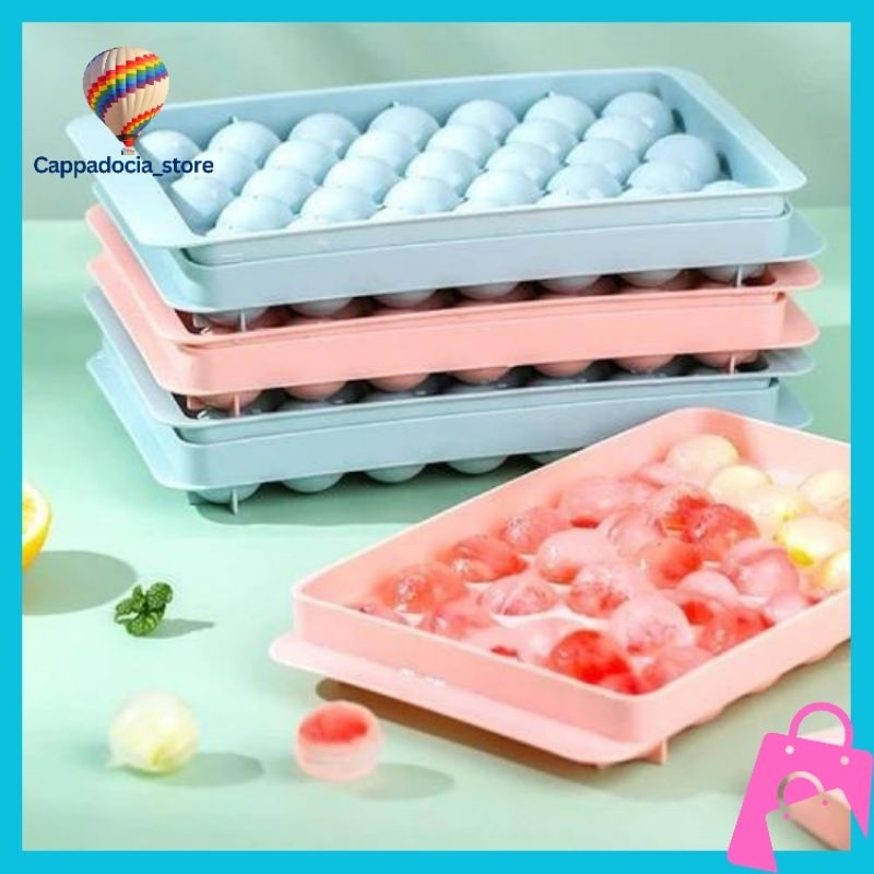 Cetakan Es Bulat / Cetakan Agar-agar / Cetakan Jelly 33 lubang / Cetakan Jelly
