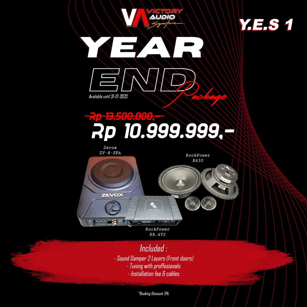 YEAR END SALE - FREE INSTALASI TERIMA BERES - FREE PEREDAM PINTU Paket Audio Mobil Full Set Sound Sy
