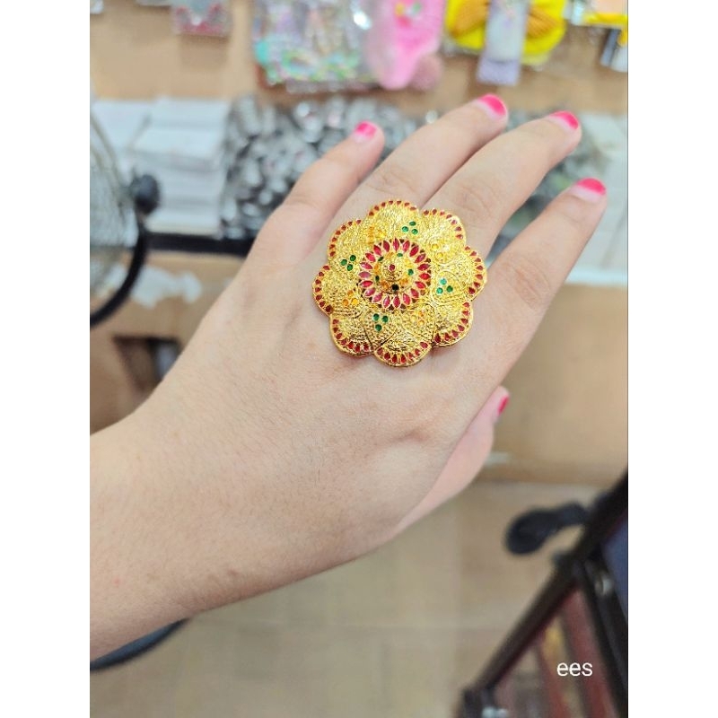 Cincin Dubai asli lapis emas