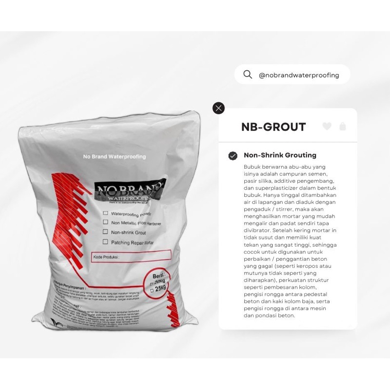 NON-SHRINK GROUTING