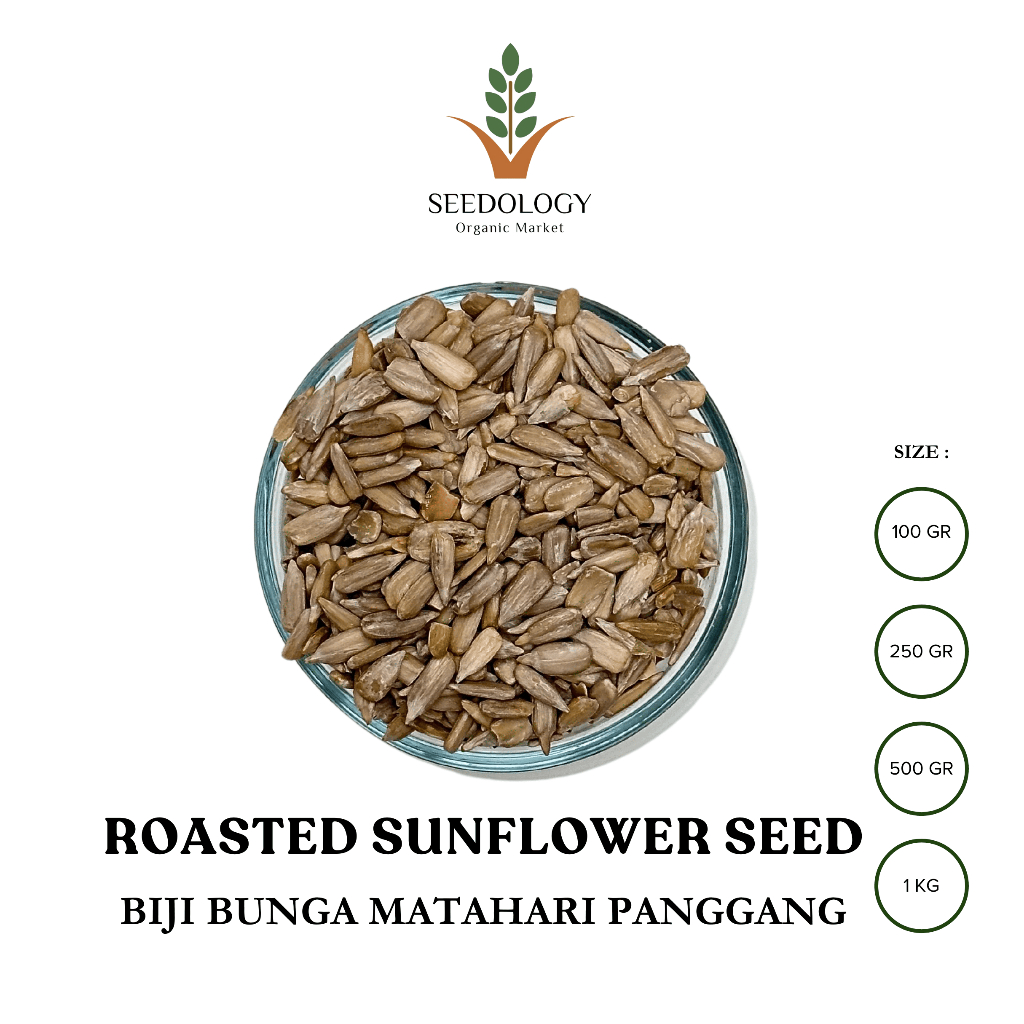 

Roasted Sunflower Seed 250gr - Biji Bunga Matahari Panggang / Kuaci