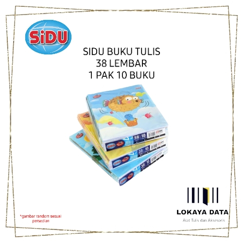 

SIDU BUKU TULIS 38 LEMBAR ( 1 PAK 10 BUKU)