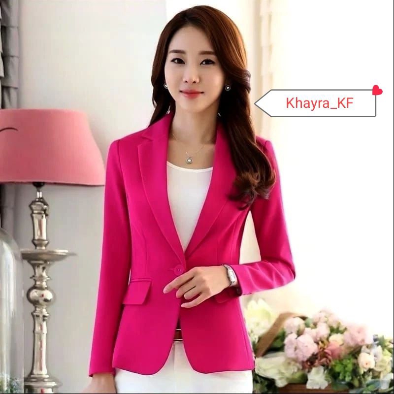 Terbaru blazer wanita/Jas korea/Jas kantor/blazer cewe resmi